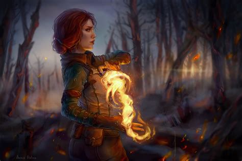 Fire mage witcher